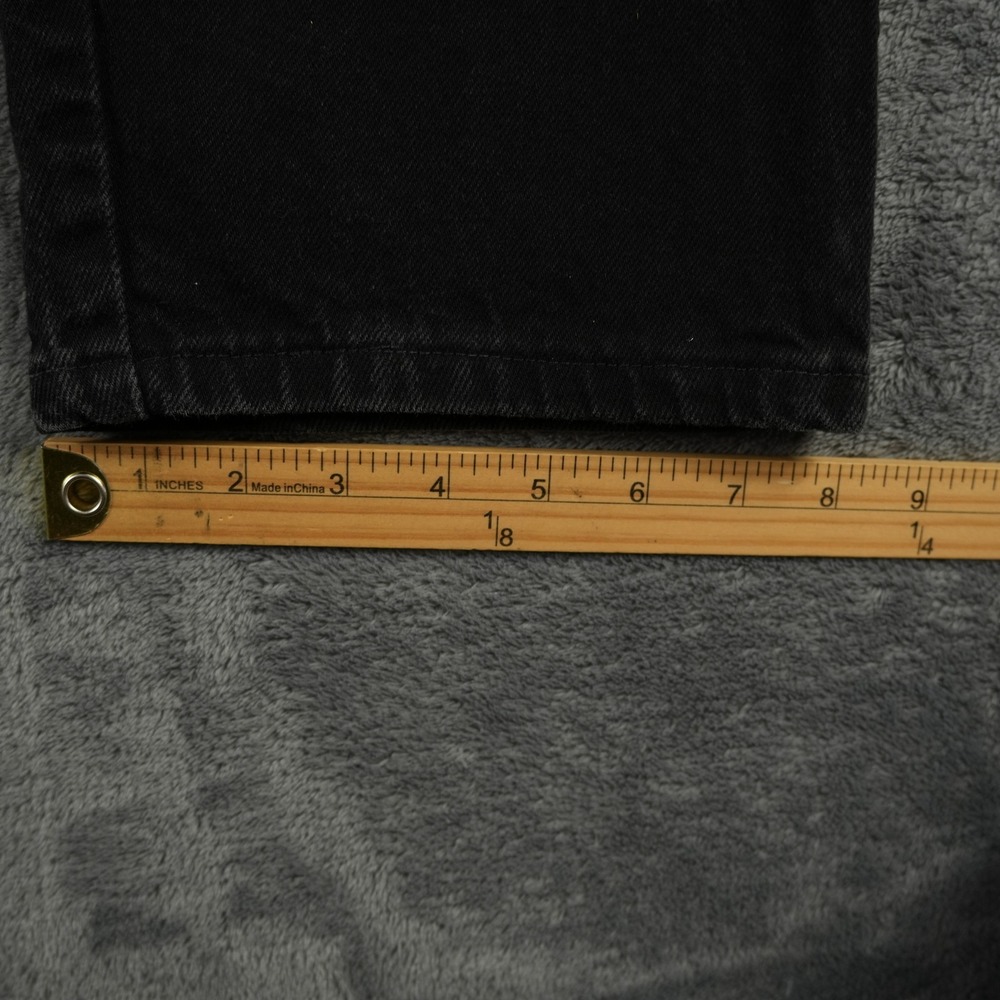 Vintage Wrangler Jeans Mens 40x29 Black Straight Leg Denim Made in USA Y2K - Picture 9 of 9